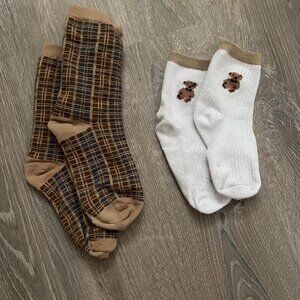 Brown Teddy Bear Socks Bundle